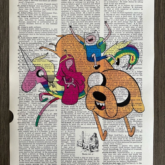 Adventure Time Themed Dictionary Prints - Set of 6 - Picture 3 of 7